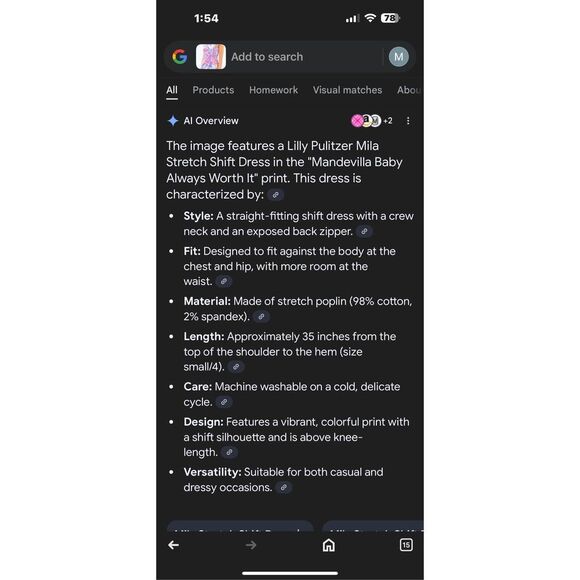 Lilly Pulitzer New size 2 Mila shift dress - Picture 13 of 13